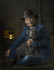 ポートレート愛犬とともに