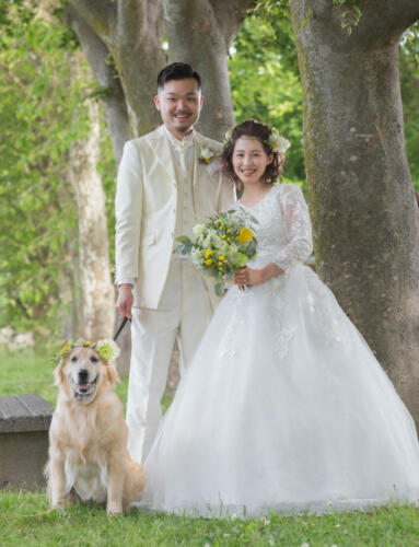 wedding-with-dog：ゴールデンレトリバー