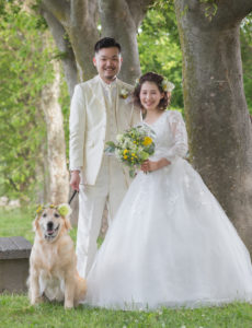 ウエディング・愛犬とともに